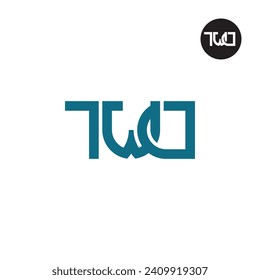 Letter TWD Monogram Logo Design