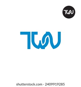 Letter TWN Monogram Logo Design