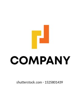 letter two L design vector template sign