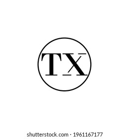 Letter TX initial monogram logo design, wedding, fashion, make up logo template