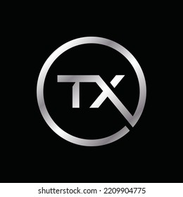 Letter TX logo design. Abstract logo design