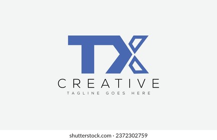Letter TX logo design template vector illustration