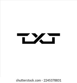 Letter TXT Monogram logo design