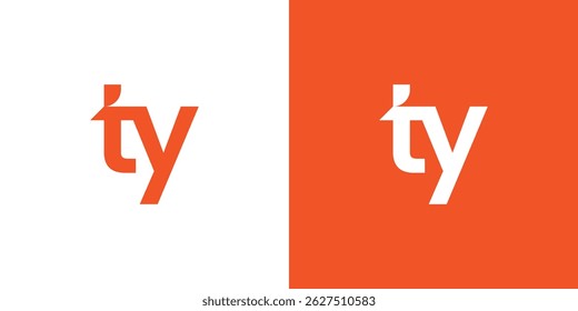 Vector de diseño de logotipo TY