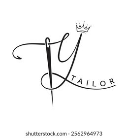 letter TY tailor logo eps