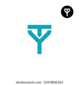 Letter TY YY Monogram Logo Design Einfach
