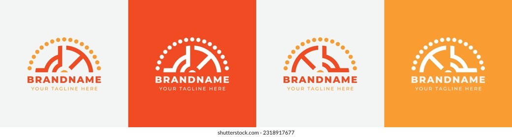 Letter TY and YT Sunrise  Logo Set, suitable for any business with TY or YT initials.