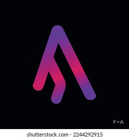 It is letter type logo design. Logo design created by A and F. This is  modern and creativity logo design.