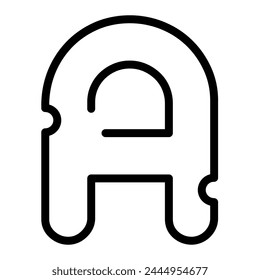 A letter typeface, vector Mice cheese uppercase font.
