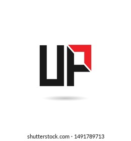 Letter UP Typography Logo design inspiration