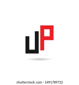 Letter UP Typography Logo design inspiration