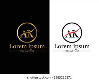 Letter typography logo design vector,