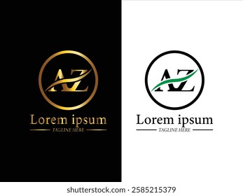 Letter typography logo design vector,