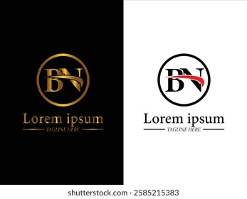 Letter typography logo design vector,