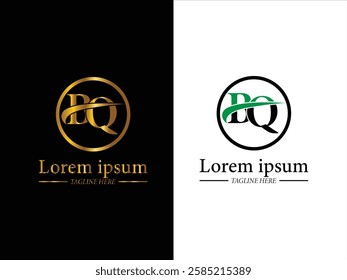 Letter typography logo design vector,