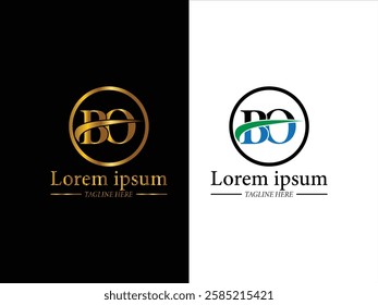 Letter typography logo design vector,