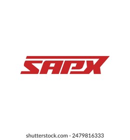Letra Tipografía SAPX Simple Moderno Geométrico Diseño Creativo