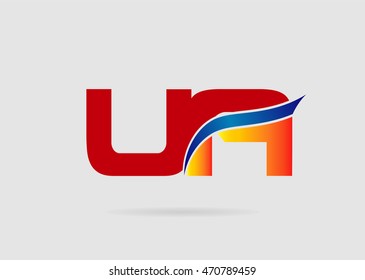 Letter u and a, ua logo vector
