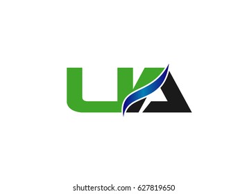 Letter u and a, ua logo vector
