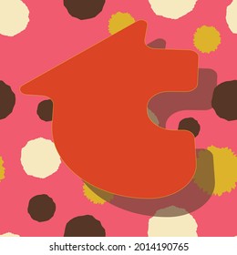 Letter u from the alphabet vector seamless repeat