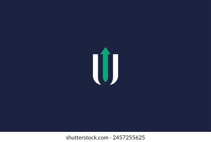 letra u con flecha logo icono diseño Vector diseño Plantilla inspiración
