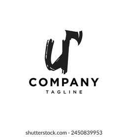 Letter U Axe Logo icon vector template.eps