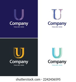 Letter U Big Logo Pack Design Creative Modern logos design for your business