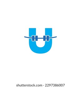 Diseño De Logotipo De Letra U Y Dientes De Pulsera 2003