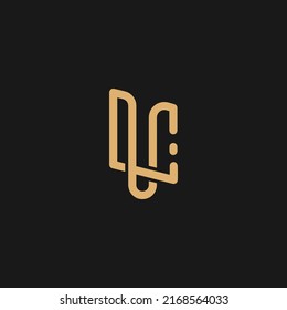 Letter U C icon logo design template. creative initial U C symbol. UC logo
