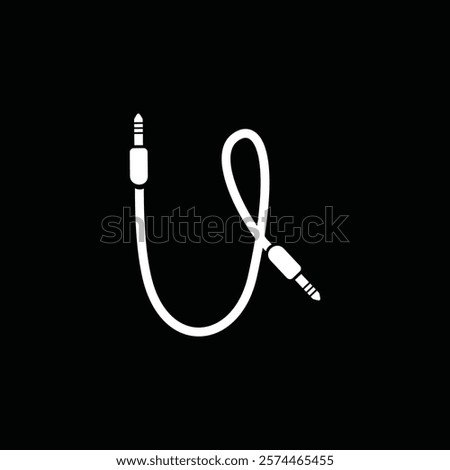 Letter U Cable Jack Logo Design Vector Icon Graphic Symbol Illustration