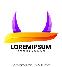Logo-Design für Farbverlauf-Buchstaben u 