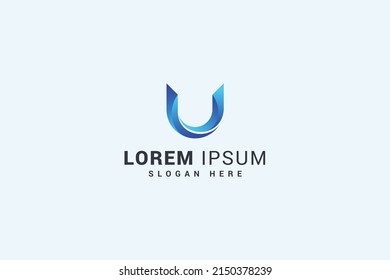 Letter U creative awesome logo