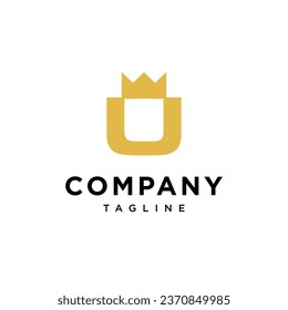 
Letter U crown logo icon vector template.eps