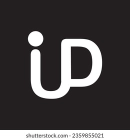 letter I U D logo monogram design.