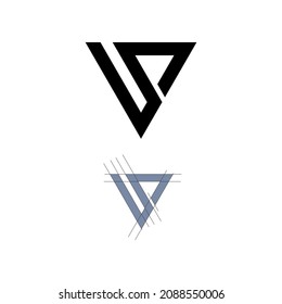letter u d monogram logo design