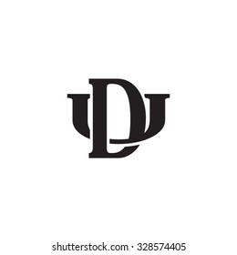 letter U and D monogram logo