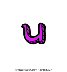 letter u drawing