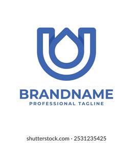 Logotipo de la gota de la letra U, que simboliza pureza, frescura y fluidez