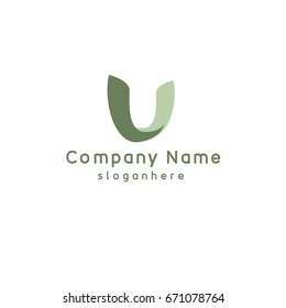 Letter U element logo design