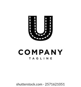 Letter U Film Logo Icon Vector