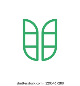 Letter U Geometric Symbol Vector