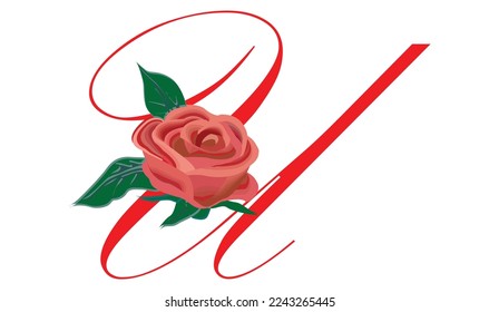  letter U. Graceful royal style. Calligraphic beautiful logo. Vintage drawn emblem for book design, brand name, business card, Restaurant, Boutique, Hotel. Vector illustration