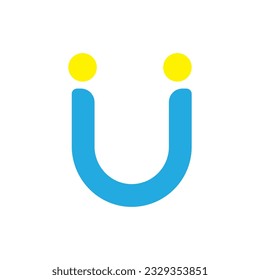 letter U health logo design.