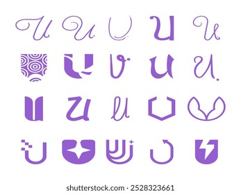 Anfangslogosammlung für Buchstabe U