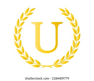 Letter U Initial Luxurious Brand Logo Template