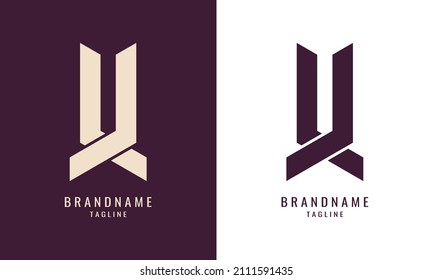 Letter U or JJ logo design ,monogram logo ,vector template