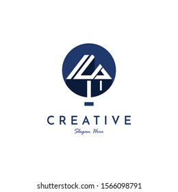 Letter U Lamp Interior Furniture Monogram Modern Logo