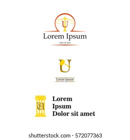 Letter U law and attorney logo, elegant law and attorney firm vector logo design. Corporate, brand, identity