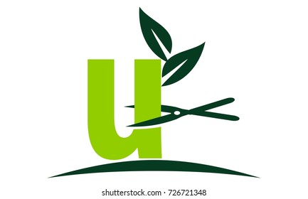 Letter U Lawn Logo 