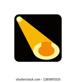 letter U with light effects - logo - vector - template